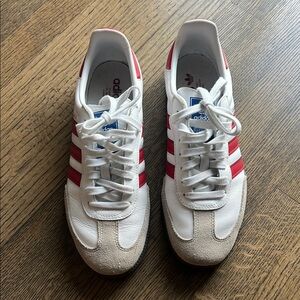 Adidas White and Red samba 8 men’s